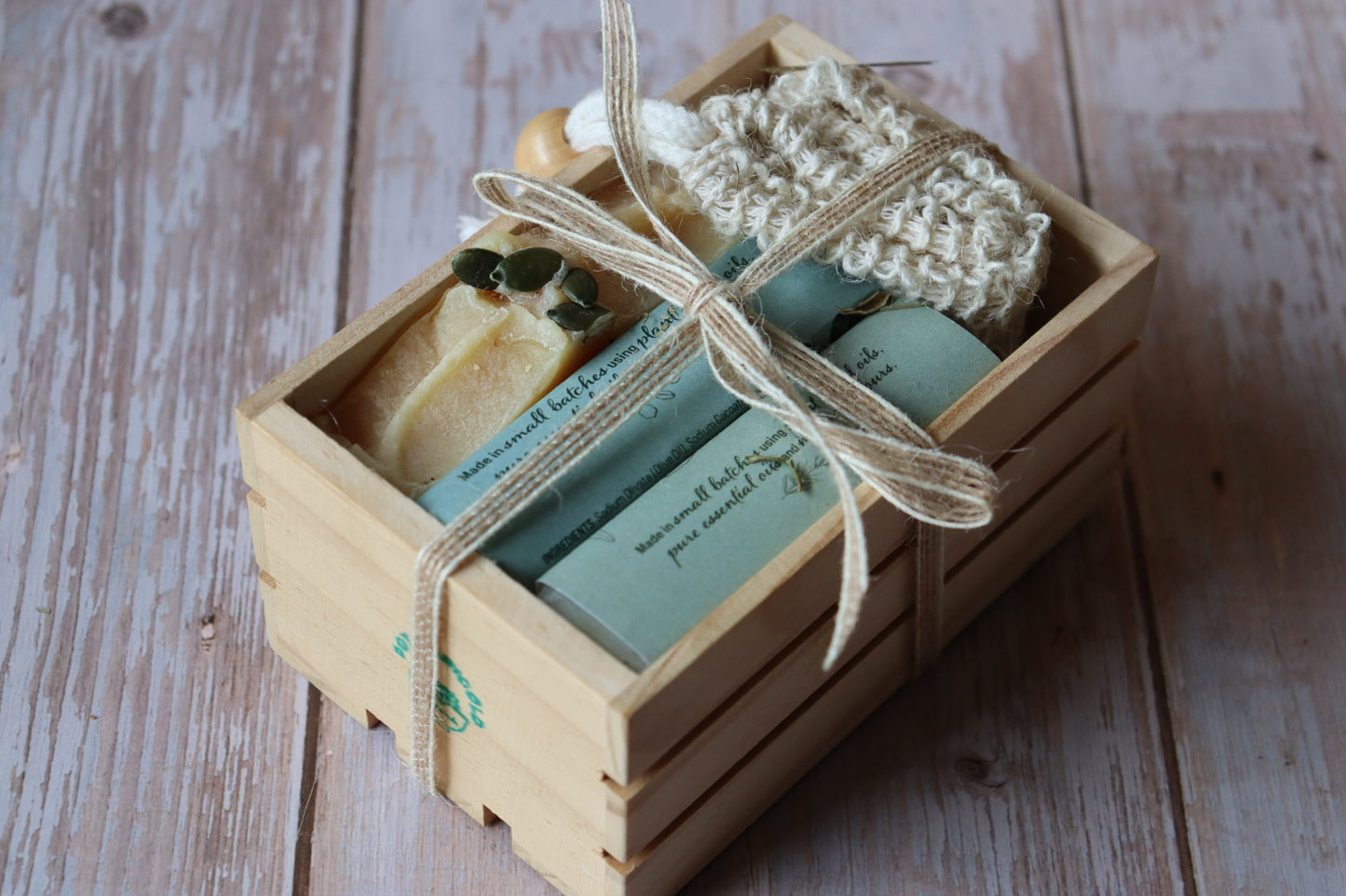 Wooden Crate Gift Set
