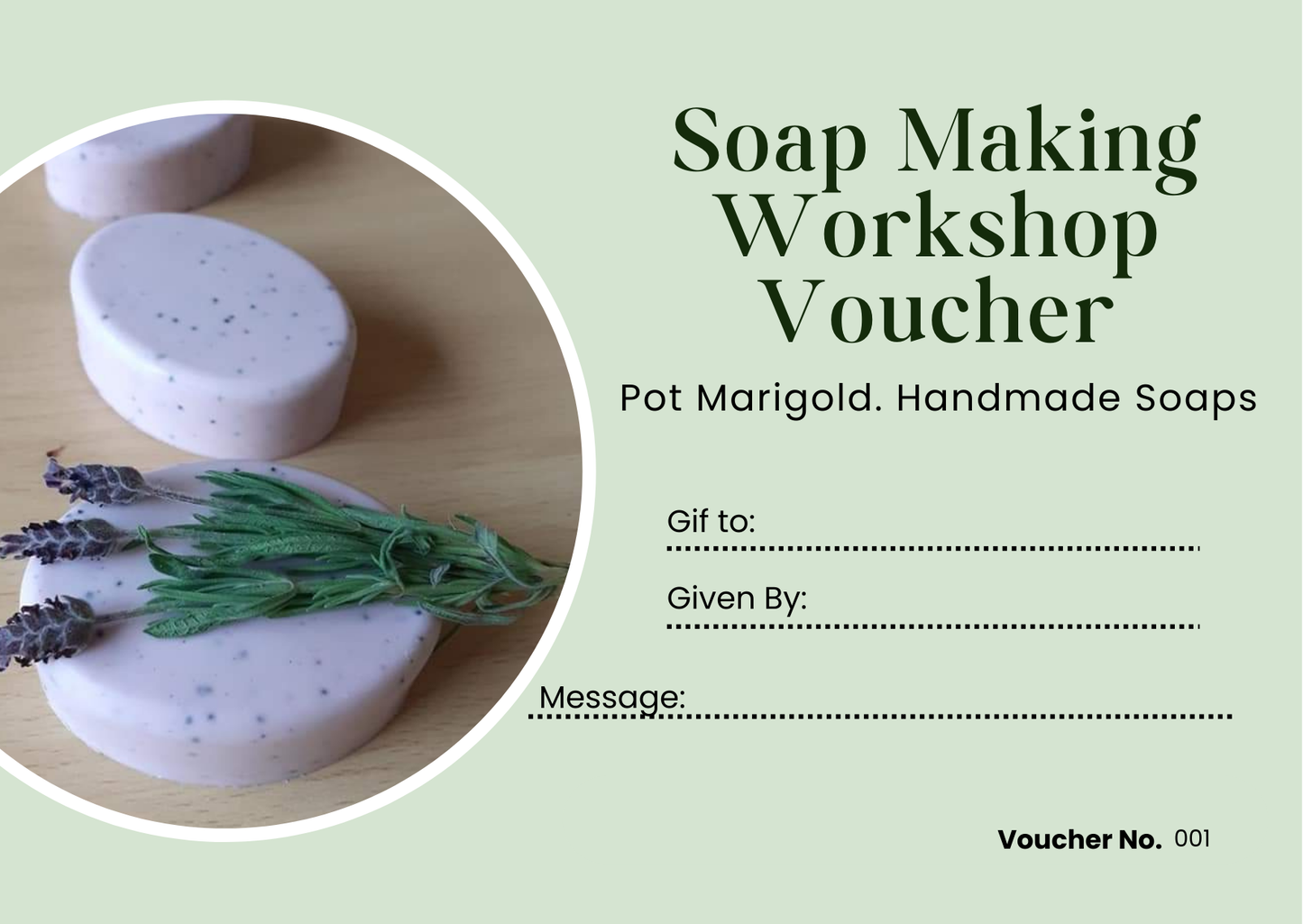 Pot Marigold Gift Vouchers