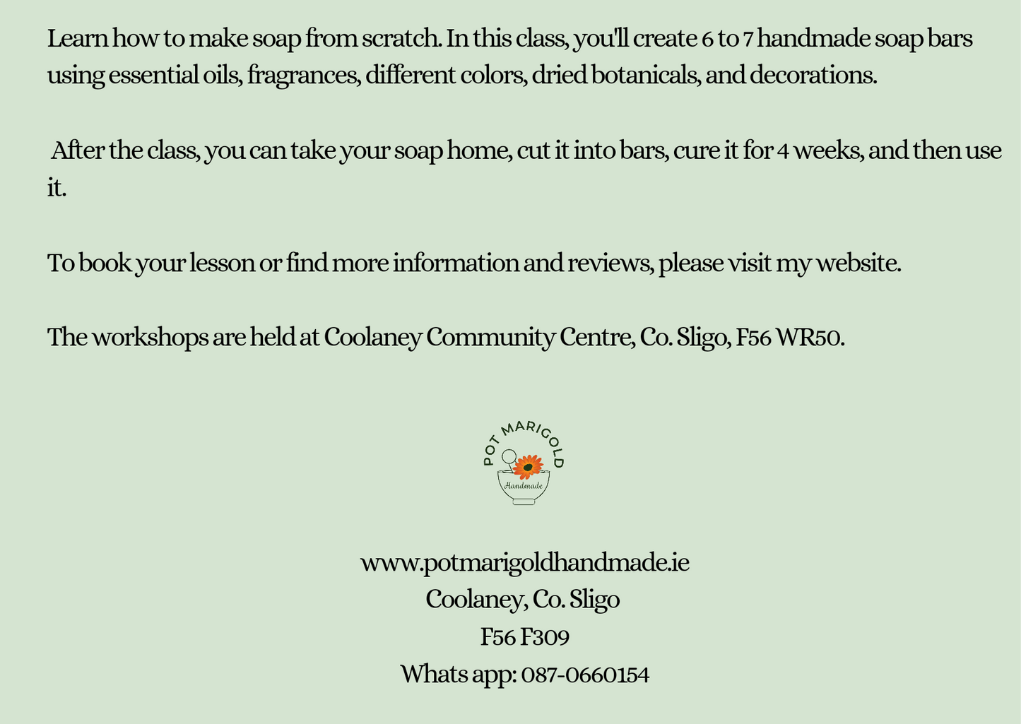 Pot Marigold Gift Vouchers