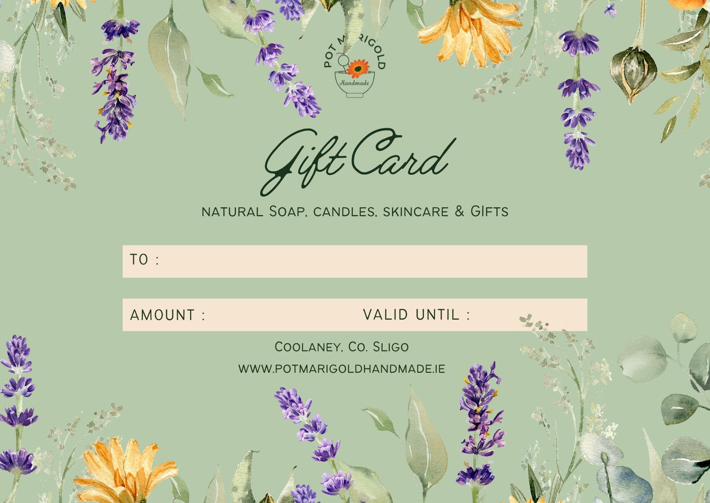 Pot Marigold Gift Vouchers