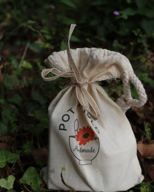 Gift bag / Pot Marigold.Handmade