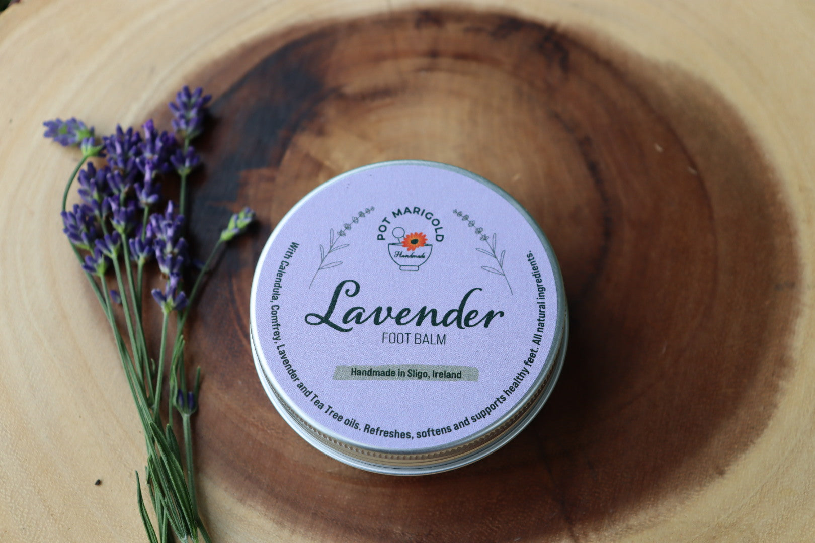 Lavender Foot Balm/ Pot Marigold.Handmade